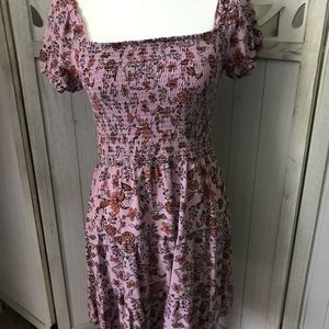 Art Class Sz XL Summer Dress in raspberry